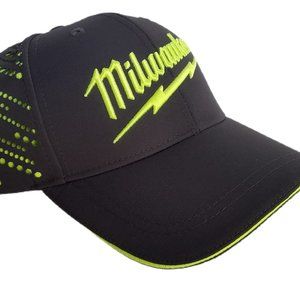 Milwaukee Tools Hat NWT Embroidered Thunderbolt Logo Adjustable Hook & Loop